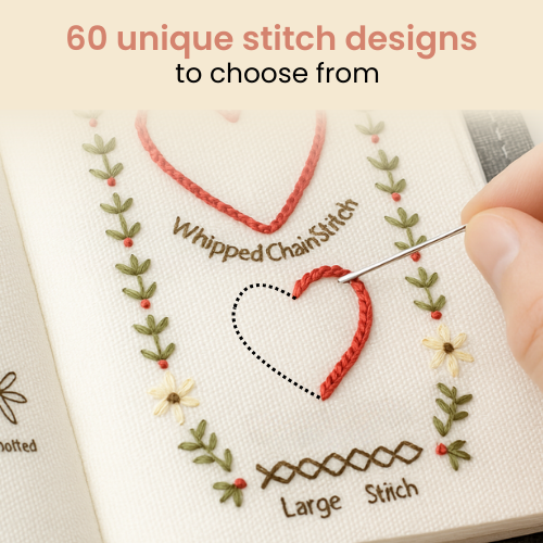 Embroidery stitch book